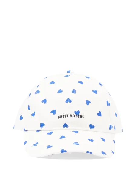 Czapka z daszkiem dziecięca Petit Bateau biała
