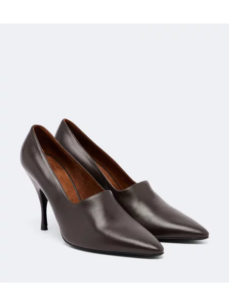 Pantofi cu toc Herbert Levine din piele maro