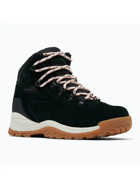 Cizme de trekking pentru femei Columbia Newton Ridge Plus WP Amped black/ blush rose negru