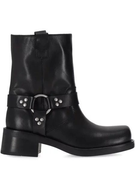 Botine P.a.r.o.s.h. din piele cu tepi negru