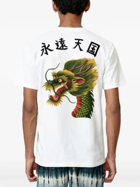 Tricou Endless Joy cu imagine alb