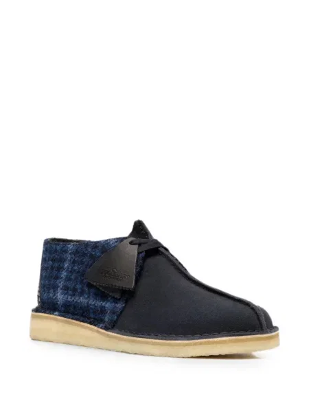 Маратонки Clarks Originals от туид синьо