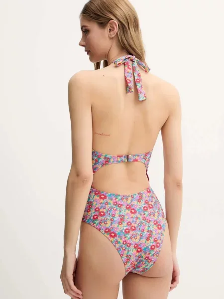 Rip Curl jednoczęściowy strój kąpielowy FLORES lekko usztywniona miseczka czerwony
