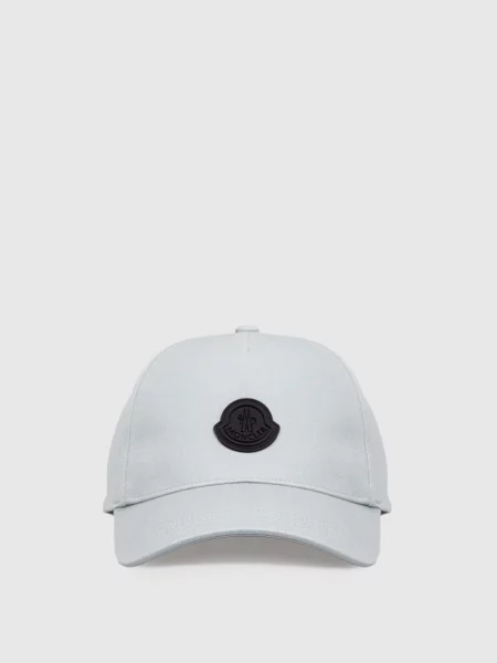Кепка з логотипом Moncler блакитна