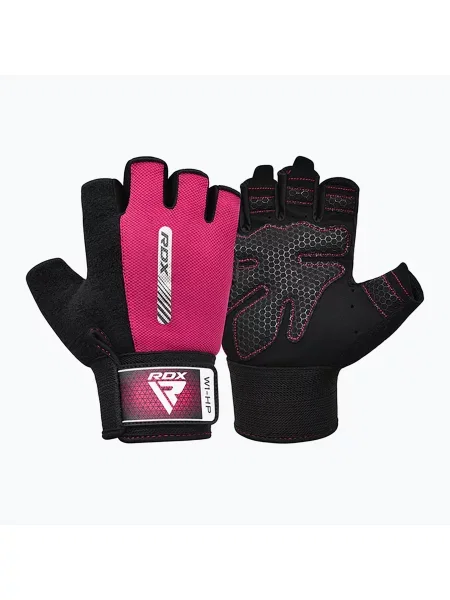 Тренировъчни ръкавици RDX Gym Workout W1 pink розово