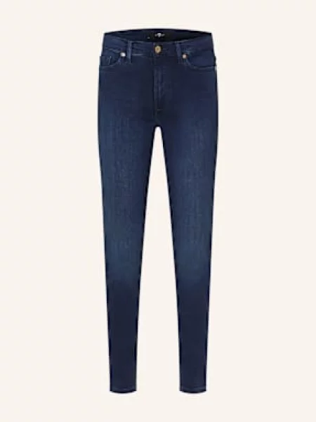 7 For All Mankind Jeansy Skinny blau