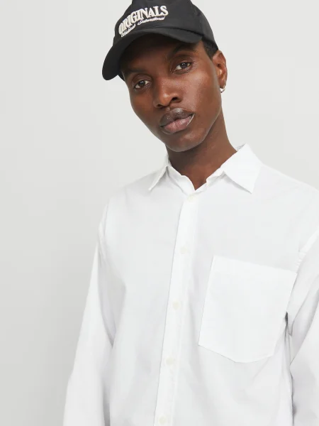 JACK & JONES Cămașă JORMARGATE' alb
