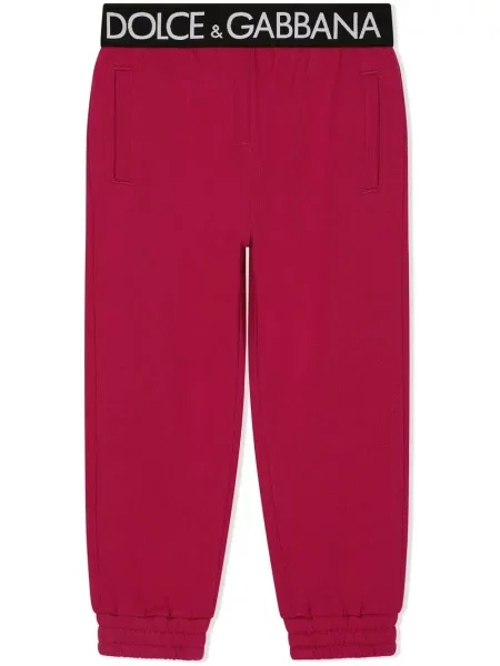 Spodnie dziecięce Dolce And Gabbana czerwone