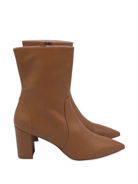 Cizme scurte Stuart Weitzman din piele maro