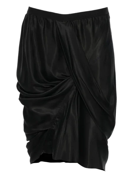 Fustă Rick Owens drapată negru