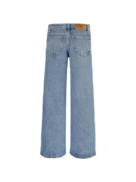 Gyerek denim ruha Calvin Klein Jeans kék
