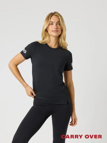 Bjorn_borg BORG T-SHIRT z recyklingowanego BLACK BEAUTY czarna