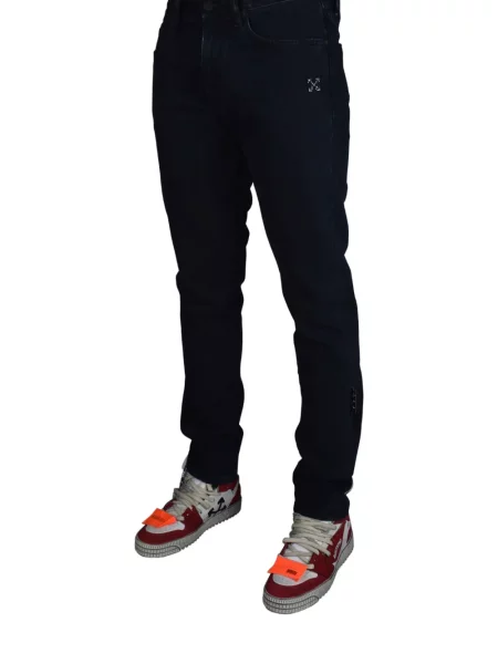Blugi drepți Off-white alb