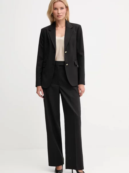 Tommy Hilfiger jachetă cu lână negru