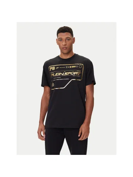 Plein Sport Póló FAEC Loose Fit fekete