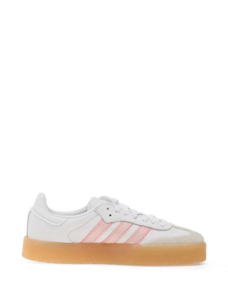 Sneakerși Adidas alergare din piele de căprioară cu model floral negru
