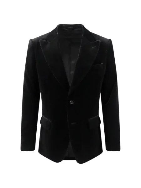 Sacou Lardini de catifea cu rever negru