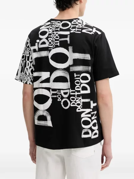 Tricou Desigual cu imagine negru