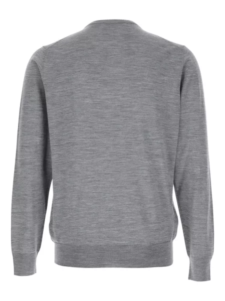 Pulover Lardini tricotate cu decolteu rotund gri