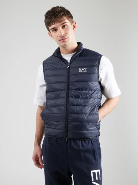 Emporio Armani Brezrokavnik mornarska modra