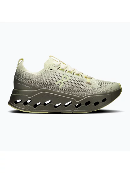 Încălțăminte de alergare pentru femei On Cloudsurfer Max Wide seedling/olive măslin