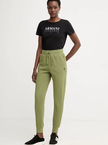 Armani Exchange tepláky zelené