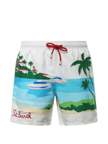 Slip de baie Mc2 Saint Barth cu cordon alb