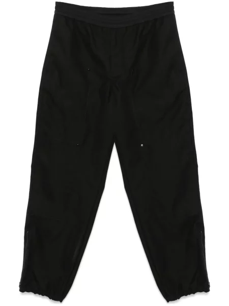 Haftowane spodnie Moncler czarne