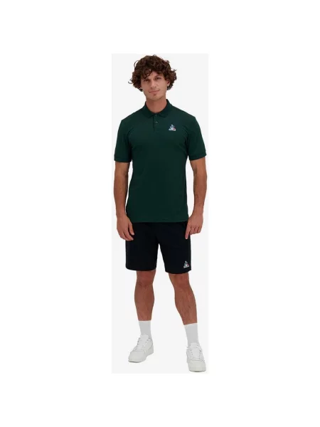 Koszulka polo Le Coq Sportif Essentiels krótki rękaw S zielona