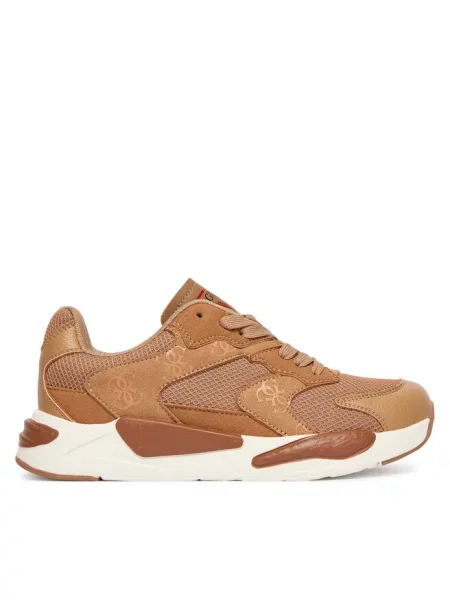 Sneakersy Guess brązowe
