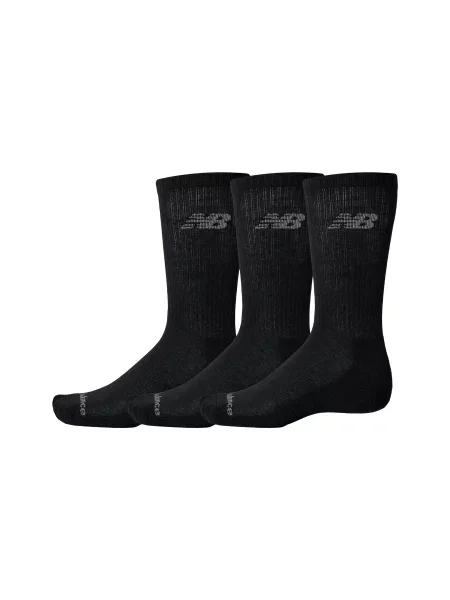 New Balance Performance Basic Crew 3 Pack Black Bk Unisex Skarpetki New Balance Size: S czarny