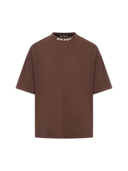 Koszulka Palm Angels klasyczna z autografem brązowa