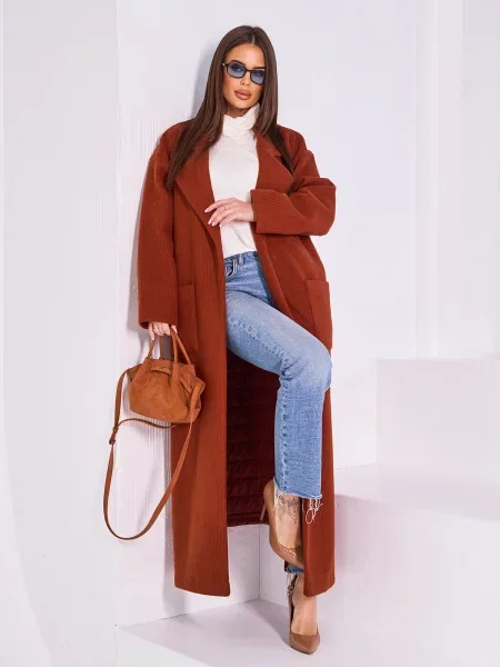 Пальто ISSA Plus теракотовий