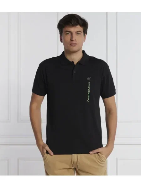 Calvin Klein Jeans Polo | Relaxed fit negru