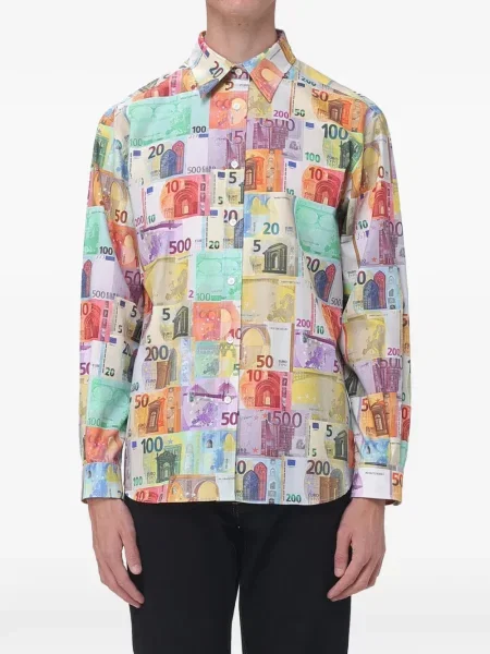 Cămașă Moschino cu imagine galben