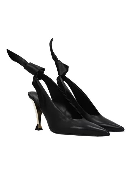 Czółenka Givenchy z otwartą piętą elegancka czarna