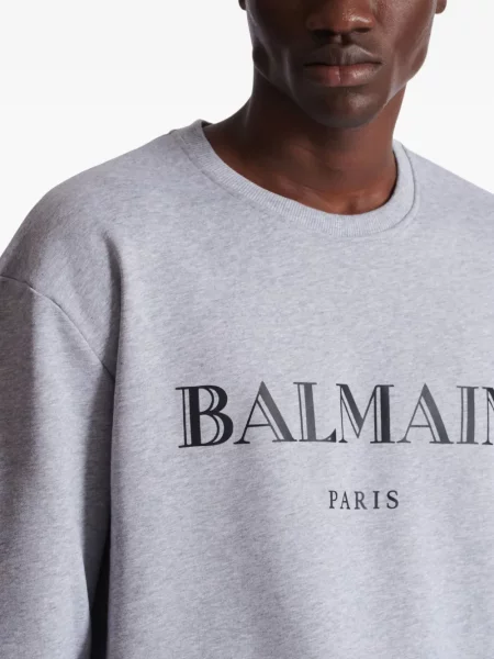 Hanorac Balmain cu imagine gri