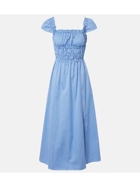 Rochie midi Altuzarra cu dungi albastru