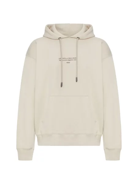 Hanorac cu glugă Off-white cu glugă alb