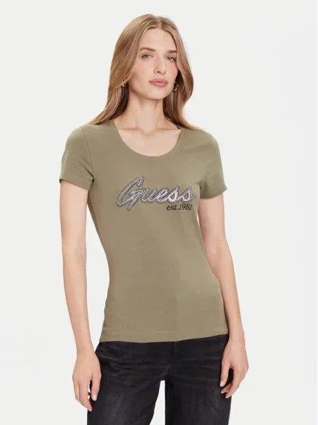 Тениска Guess зелено