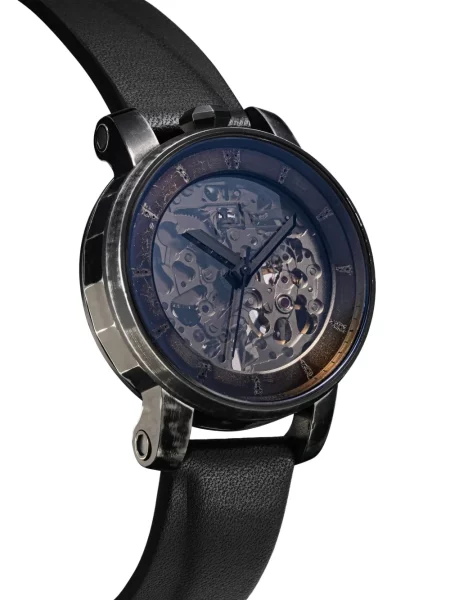 Кожени часовници Fob Paris сиво