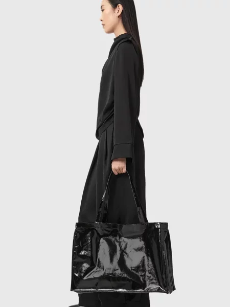 Кожаная сумка шоппер Allsaints