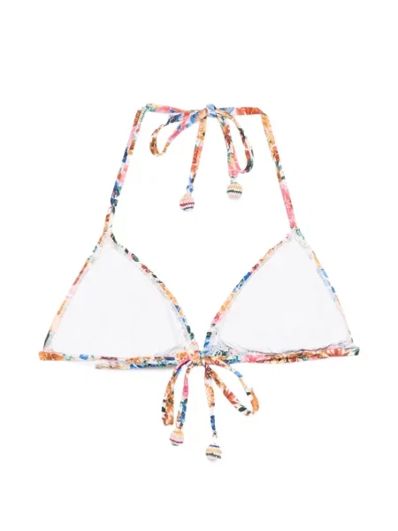 Bikini Farm Rio cu model floral alb