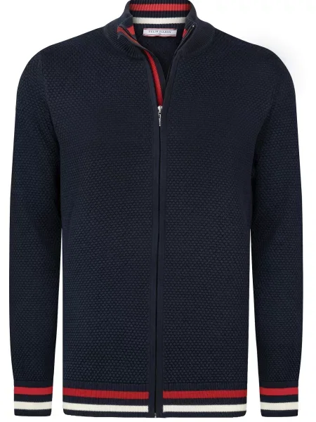 Felix Hardy Geacă tricotată bleumarin