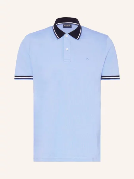 Olymp Koszulka Polo Z Piki Casual Fit blau