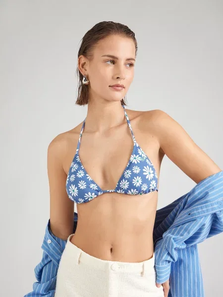 Roxy Bikini felső Printed Essentials Tiki Tri Kék fehér