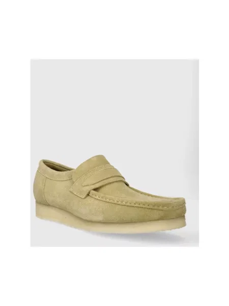 Półbuty Clarks skórzane beżowe