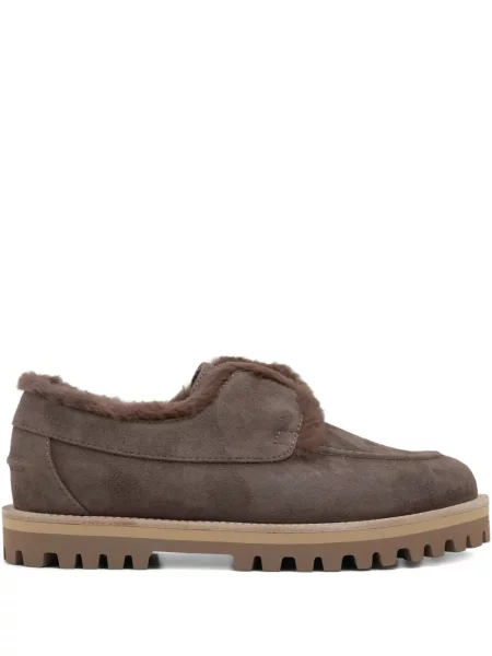 Pantofi loafer Le Silla din piele de căprioară maro