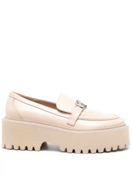 Pantofi loafer Liu Jo din piele maro