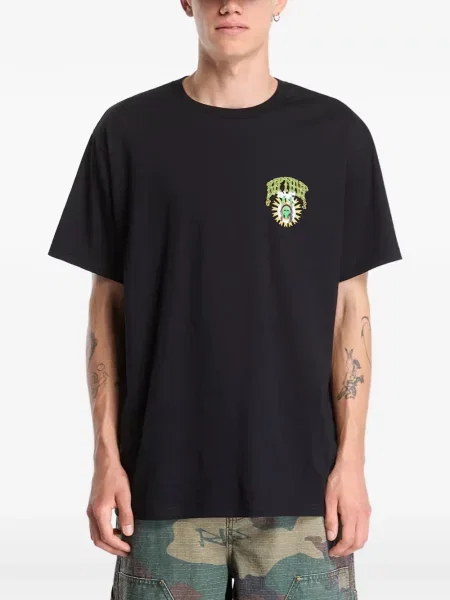 Tricou Ripndip cu decolteu rotund negru